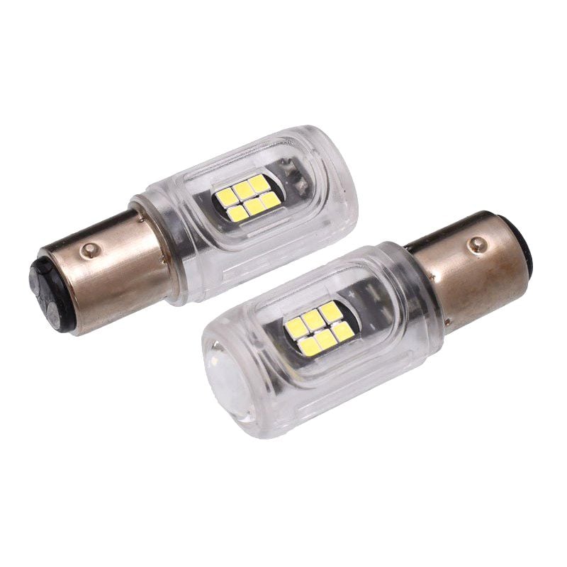 Bec LED Auto, BAY15D, Bec de Frana, Set 2 buc Engros