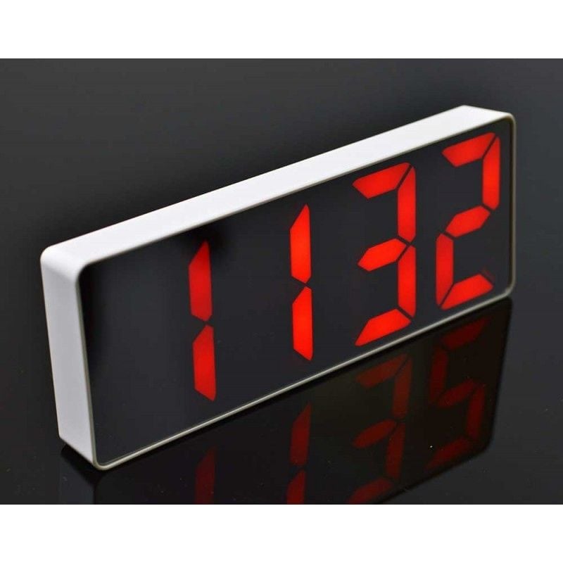 Ceas Digital Oglinda, LED Rosu, Alarma Engros