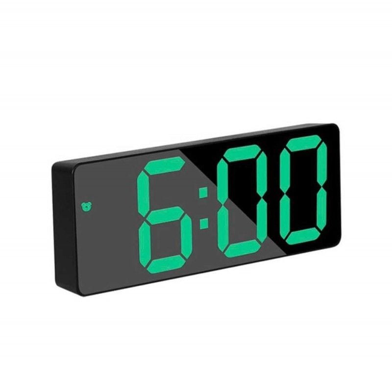 Ceas Digital Oglinda, LED Verde, Alarma Engros