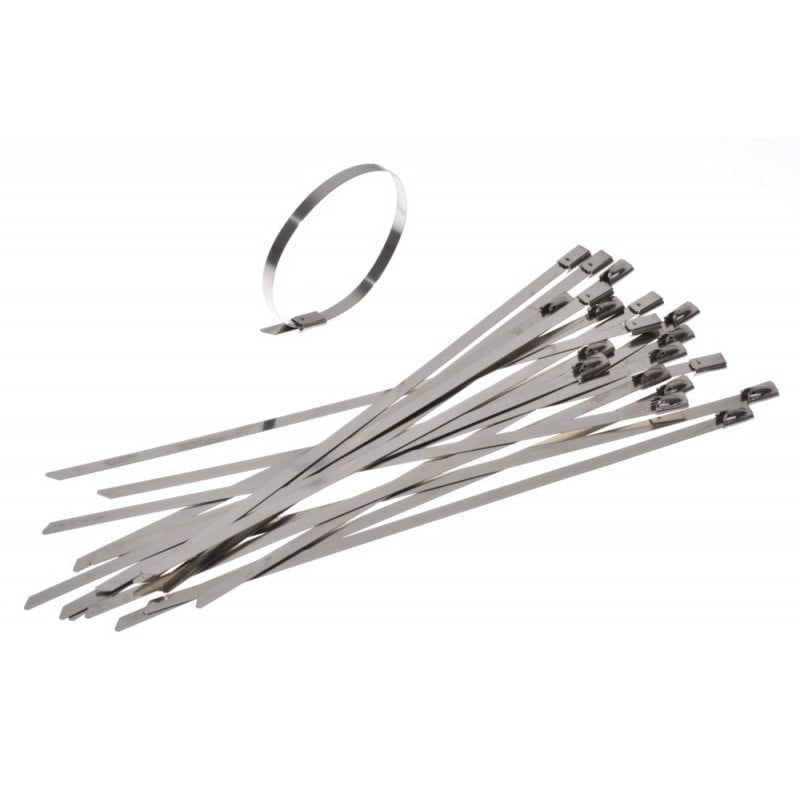Set 20 x Colier de Inox, 4.6 x 200mm, Gri Engros