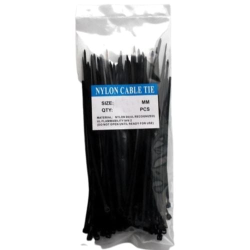 Set 50 x Colier Plastic, 9mm x 800mm, Negru Engros