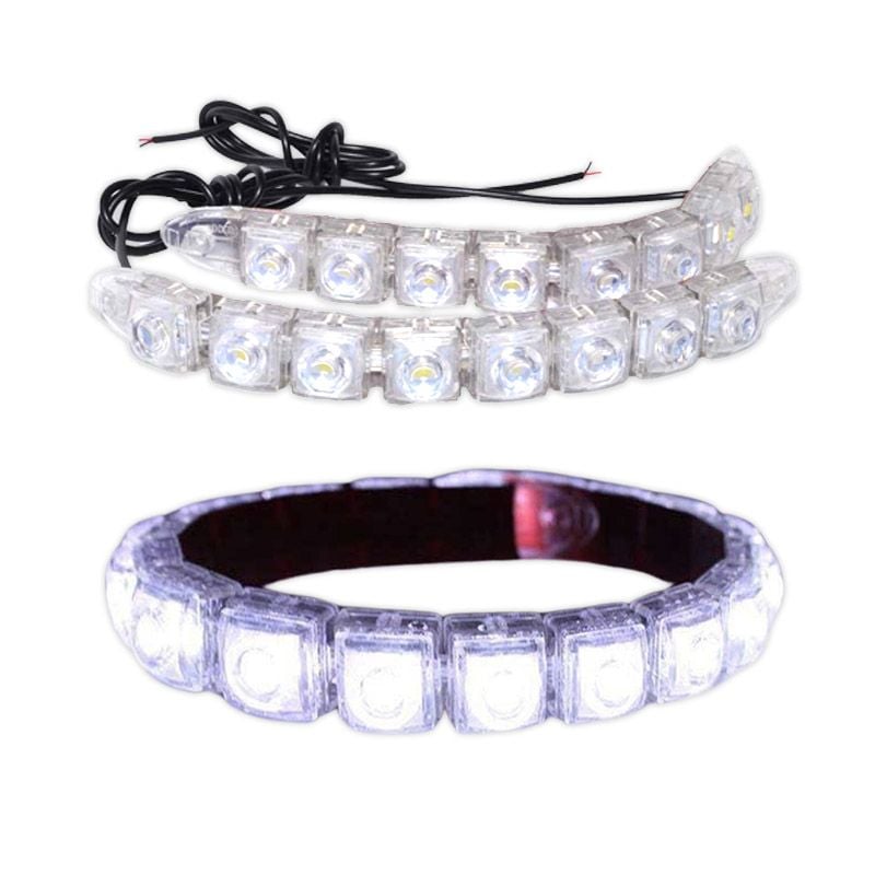 Set Lumini Auto Led DRL, Flexibile, Universale, 2 X 18 , 12V – 6W Engros