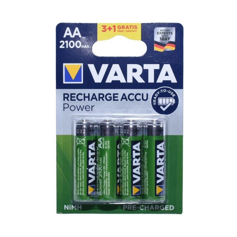 Set 4 Buc Acumulatori Varta R6 AA, 2100mAh, Ni-Mh Engros
