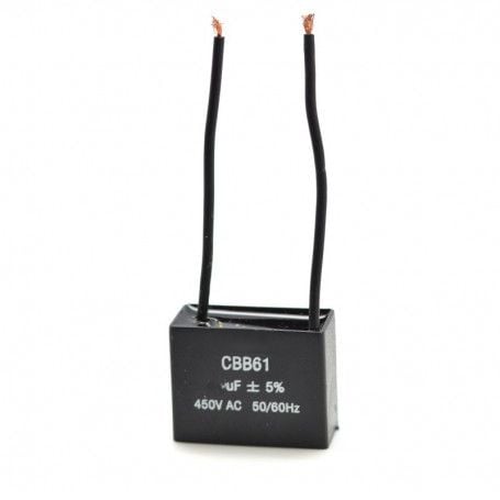 Condensator Pornire Motor cu Fire 2uF-450V Engros