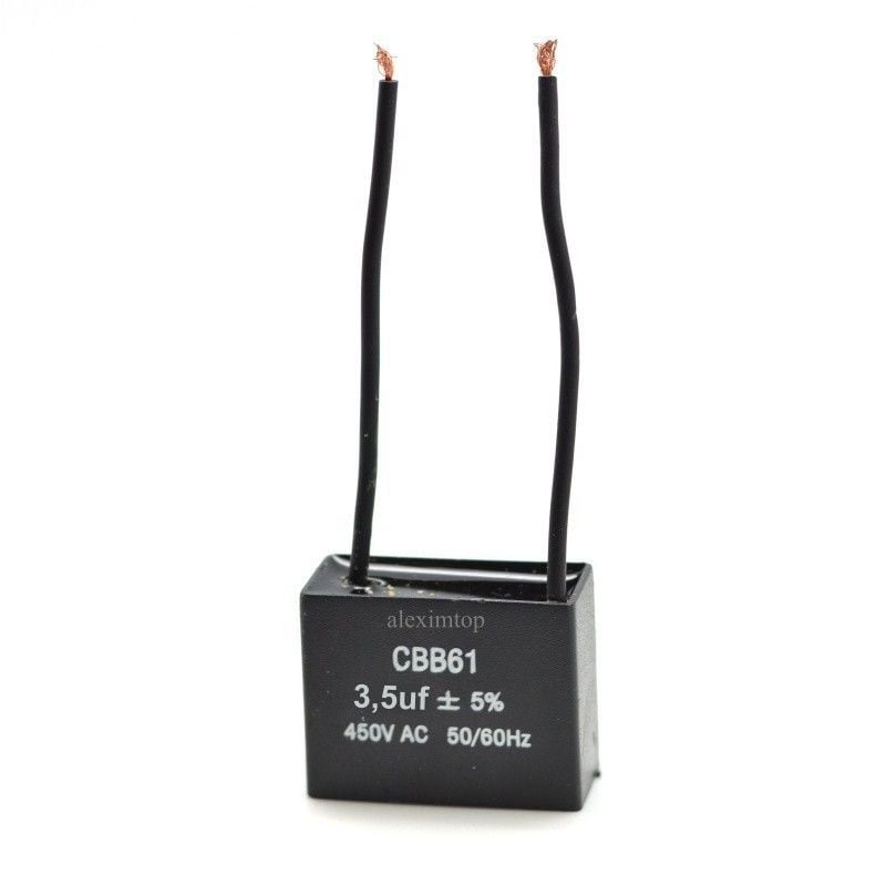 Condensator Pornire Motor cu Fire 3,5uF-450V Engros