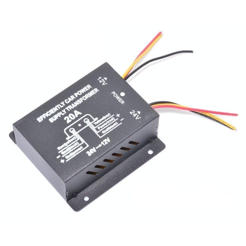Convertor Auto de Tensiune Pentru Curent 24V-12V DC, 20A Engros