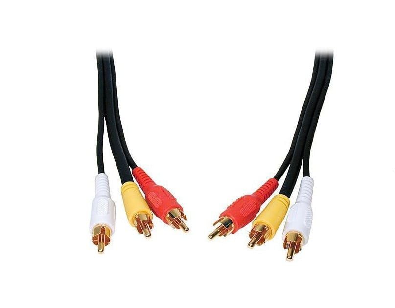 Cablu 3RCA Tata cu 3RCA Tata, Conectori Auriti 5m Engros