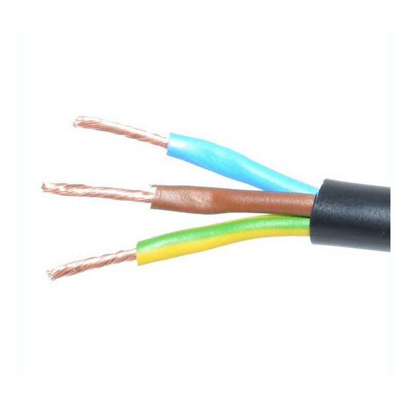 Cablu Electric 3x1mm² MYYM Litat (Negru) Engros