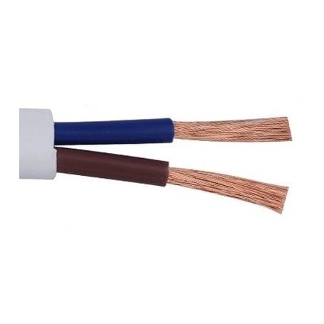 Cablu Electric Plat, Alb, 2x1mm, MYYUP, Rola 100m Engros