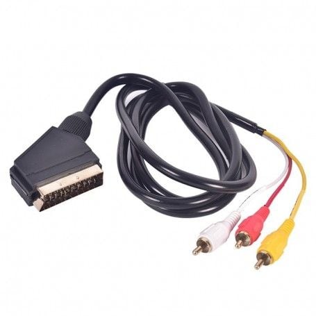 Cablu Scart 21 Pini - 3 RCA, 1,5m Engros