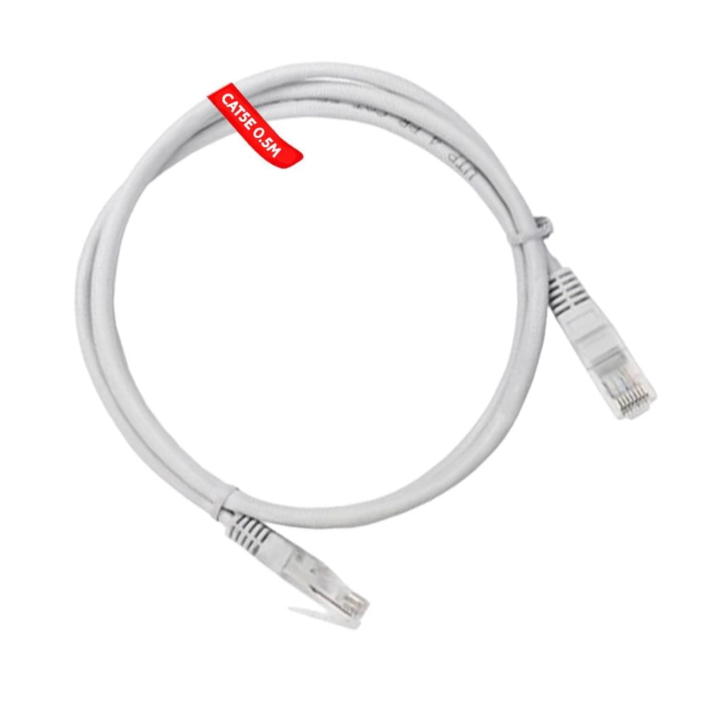 Cablu UTP Patchcord, CAT5e, Lungime 0.5m, Capete Mufate RJ45 Engros