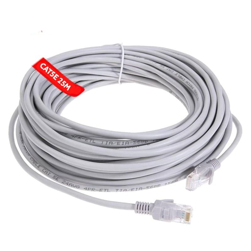 Cablu UTP Patchcord, CAT5e, Lungime 25m, Capete Mufate RJ45 Engros