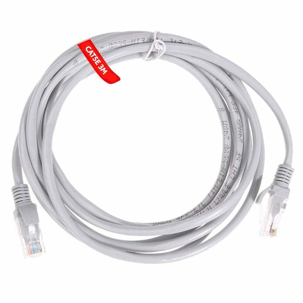 Cablu UTP Patchcord, CAT5e, Lungime 3m, Capete Mufate RJ45 Engros