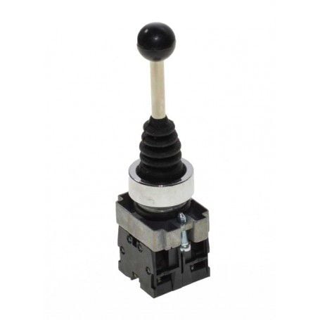 Controller cu Maneta 2 Pozitii cu Revenire, Tip Joystick, Diametru montaj 22mm, Metalic, 3A Engros