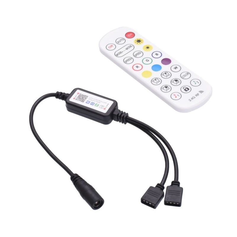 Mini-Controller LED RGB 24 Taste, 2 Iesiri si Magic Smart,144W Engros