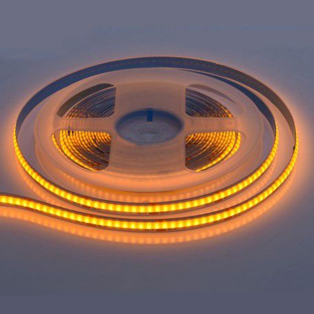 Banda COB Led Galben - Flexibil - 252led/m - 12W/ml - Rola/5m Engros