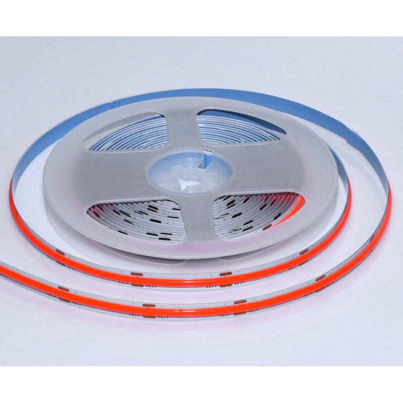 Banda COB Led Rosu - Flexibil - 252led/m - 12W/ml - Rola/5m Engros