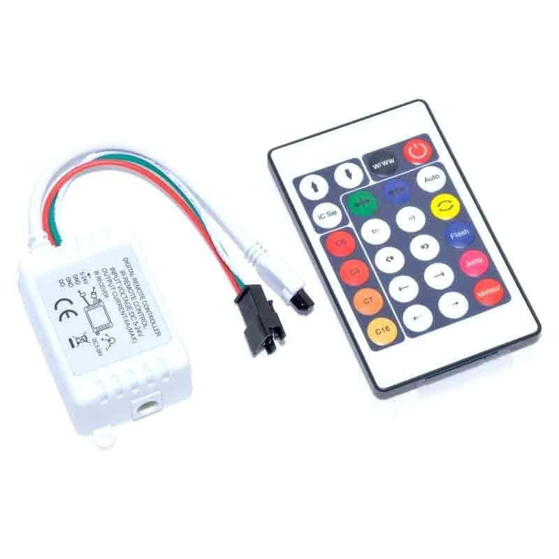 Controller Banda Led RGB + Telecomanda 24 Taste 3 Fire Engros