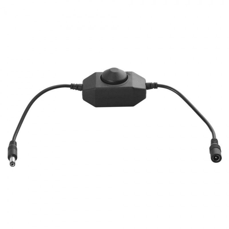 Dimmer Intrerupator, Mufa 2,1mm, Negru Engros