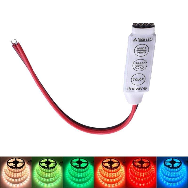 Mini-Controller Banda Led RGB, Fire Engros