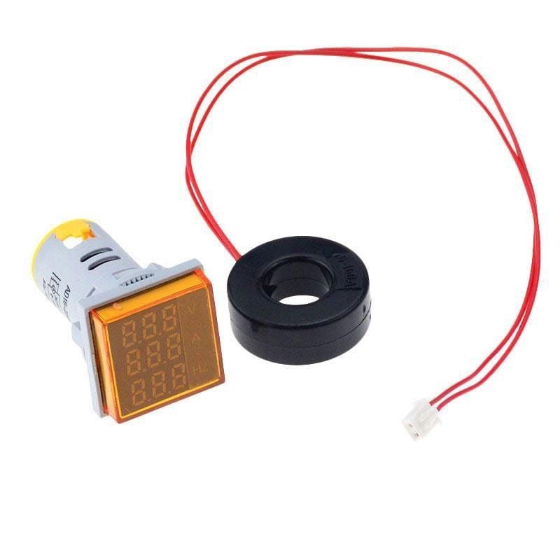 Indicator Digital 3 in 1 Galben AC ,Voltmetru, Ampermetru, Frecventa Engros