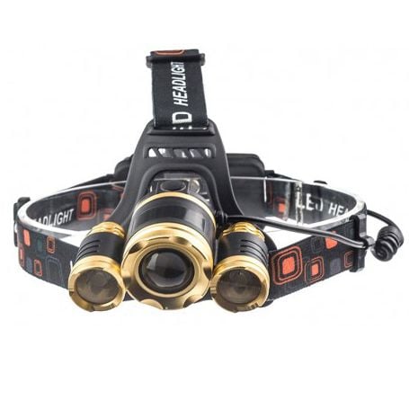 Lanterna de Cap 3XT6 cu Acumulator 10W Engros