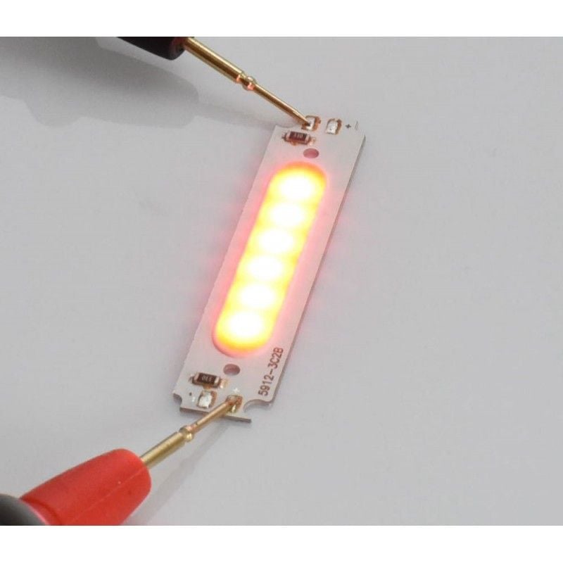 LED Cob cu 6 segmente Led, 58X13MM, 2W, Lumina Rosu Engros