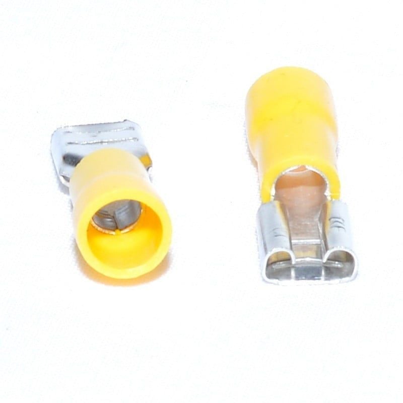 Papuc Electric Pentru Izolat Mama Galben 6,3MM 100B/Punga Engros