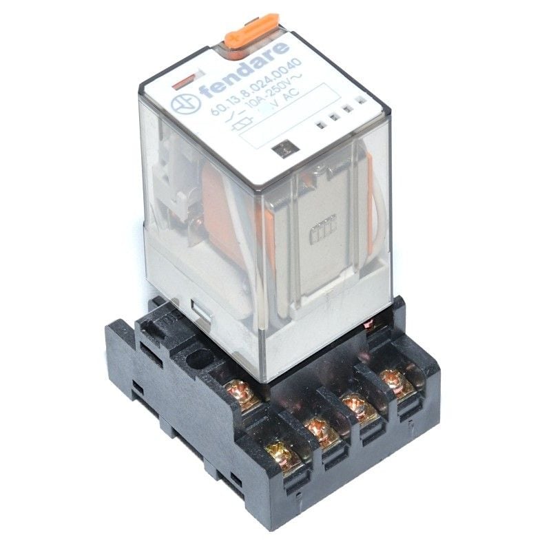 Releu Industrial 24V-AC / 11P, Cu Soclu, 11 Pini Engros