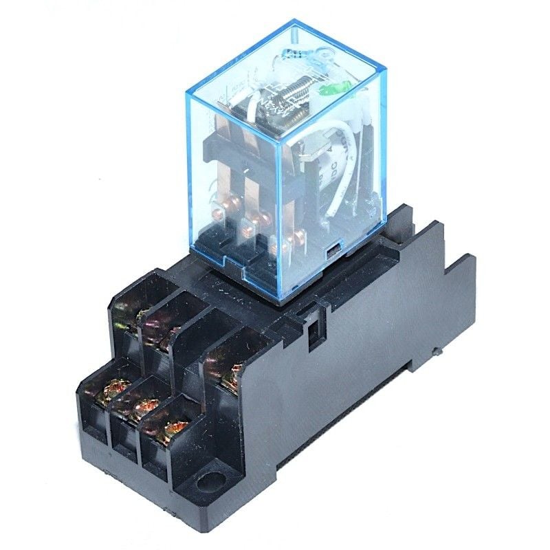 Releu 48V-DC, Electromagnetic, 11 Pini, Cu soclu Engros