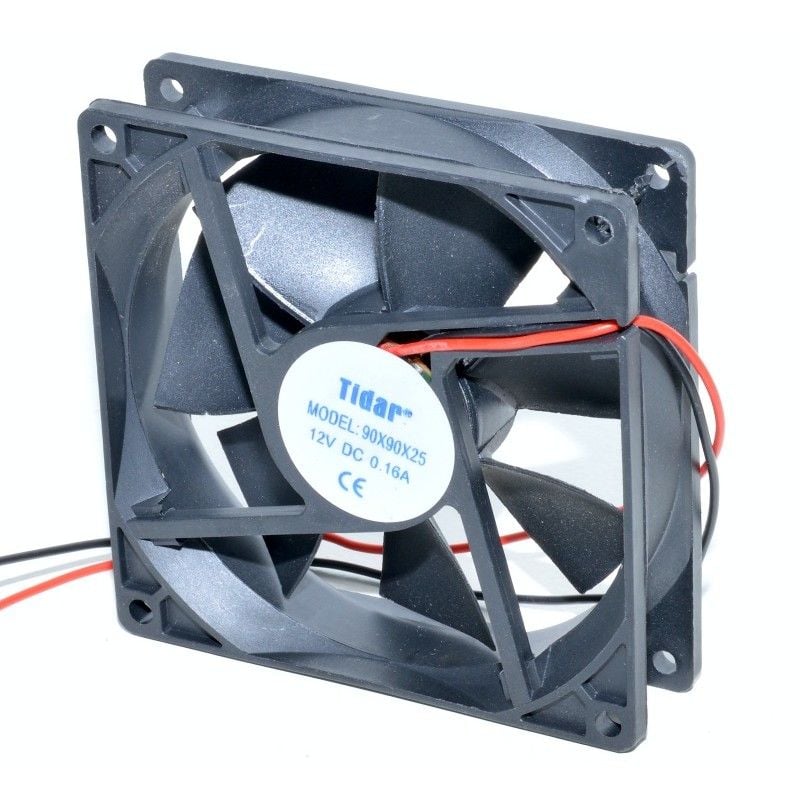 Ventilator 12V, 90x90x25 mm, Tip Cooler, 1.9W Engros