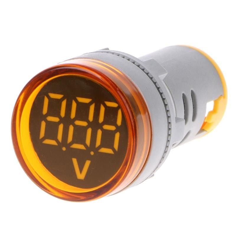 Indicator Digital Voltmetru, 250V/AC, 20-500V, Protectie IP65, Portocaliu Engros