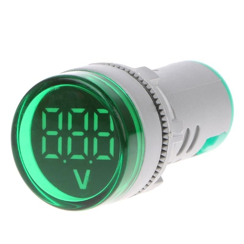 Indicator Digital Voltmetru, 250V/AC, 20-500V, Protectie IP65, Verde Engros