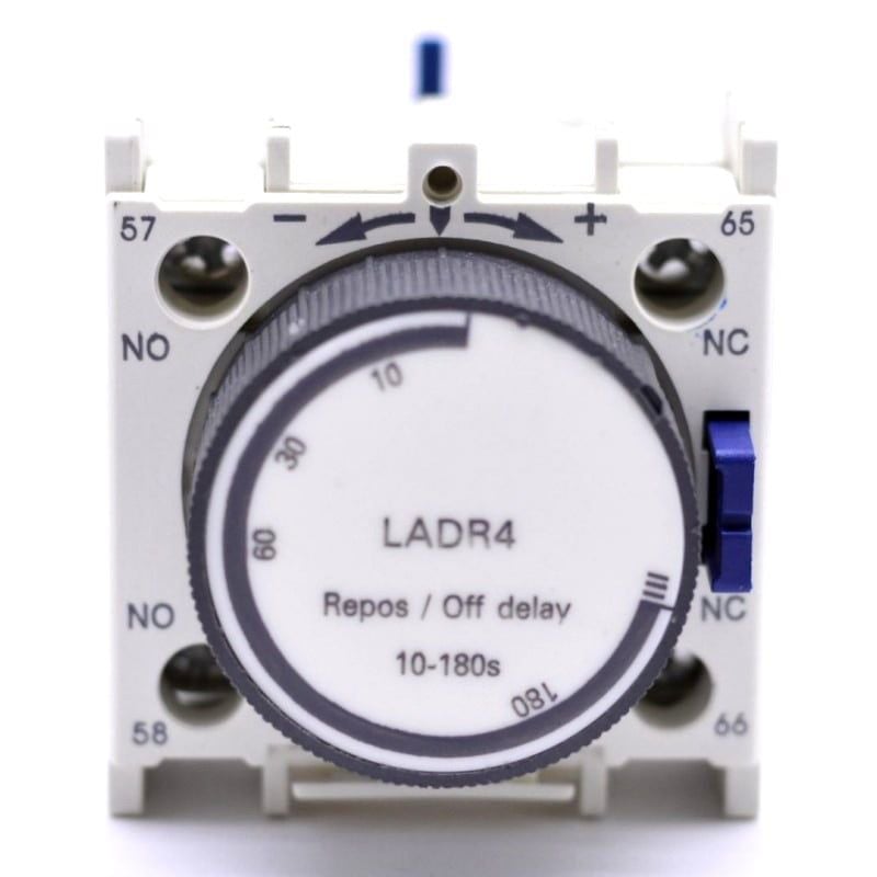 Bloc de Contact Auxiliar de Timp LADR4 10-180S 1 NO + 1 NC Engros