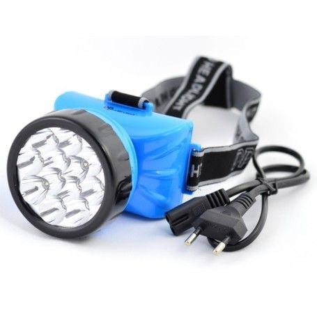 Lanterna Frontala cu Acumulator 12 Led-uri Engros