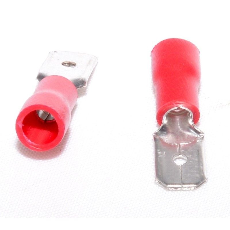 Papuc Electric Izolat Tata Rosu 6,3MM 100B/Punga Engros