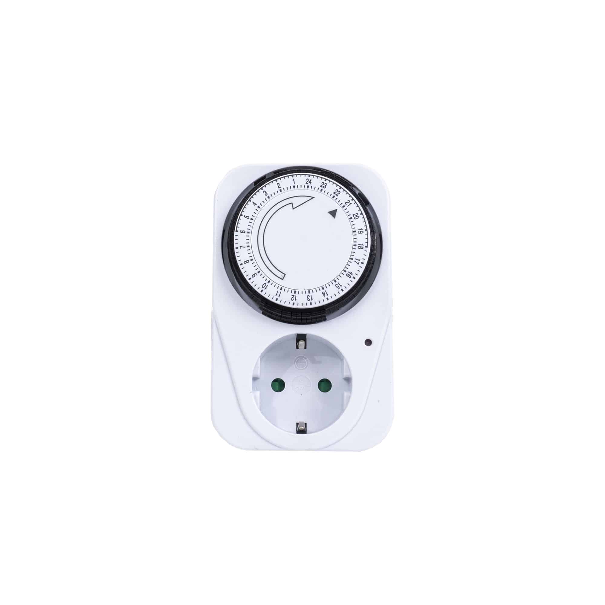 Priza programabica mecanic, 3500w, 24H/16A, 15min alb STROHM / SM-TG-3B
