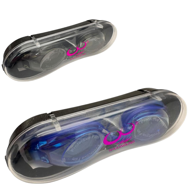 Ochelari de inot SHUIJINGLING cu protectie UV si anti-aburire 14.5x4cm– pentru adulti si copii – ambalaj premium, En-gros