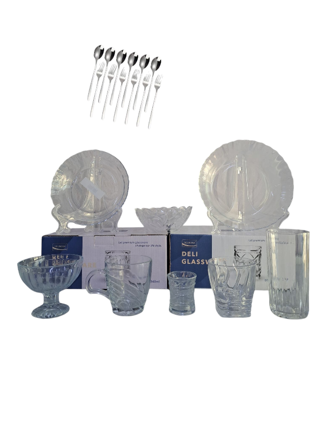 Set vesela 60 piese din sticla
