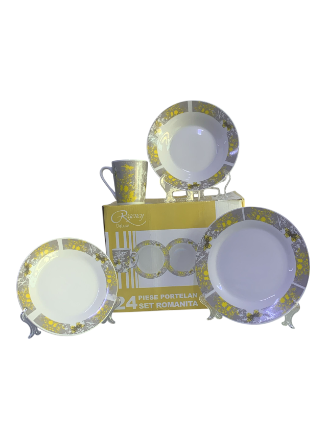 Set 24 de piese portealan ROMANITA
