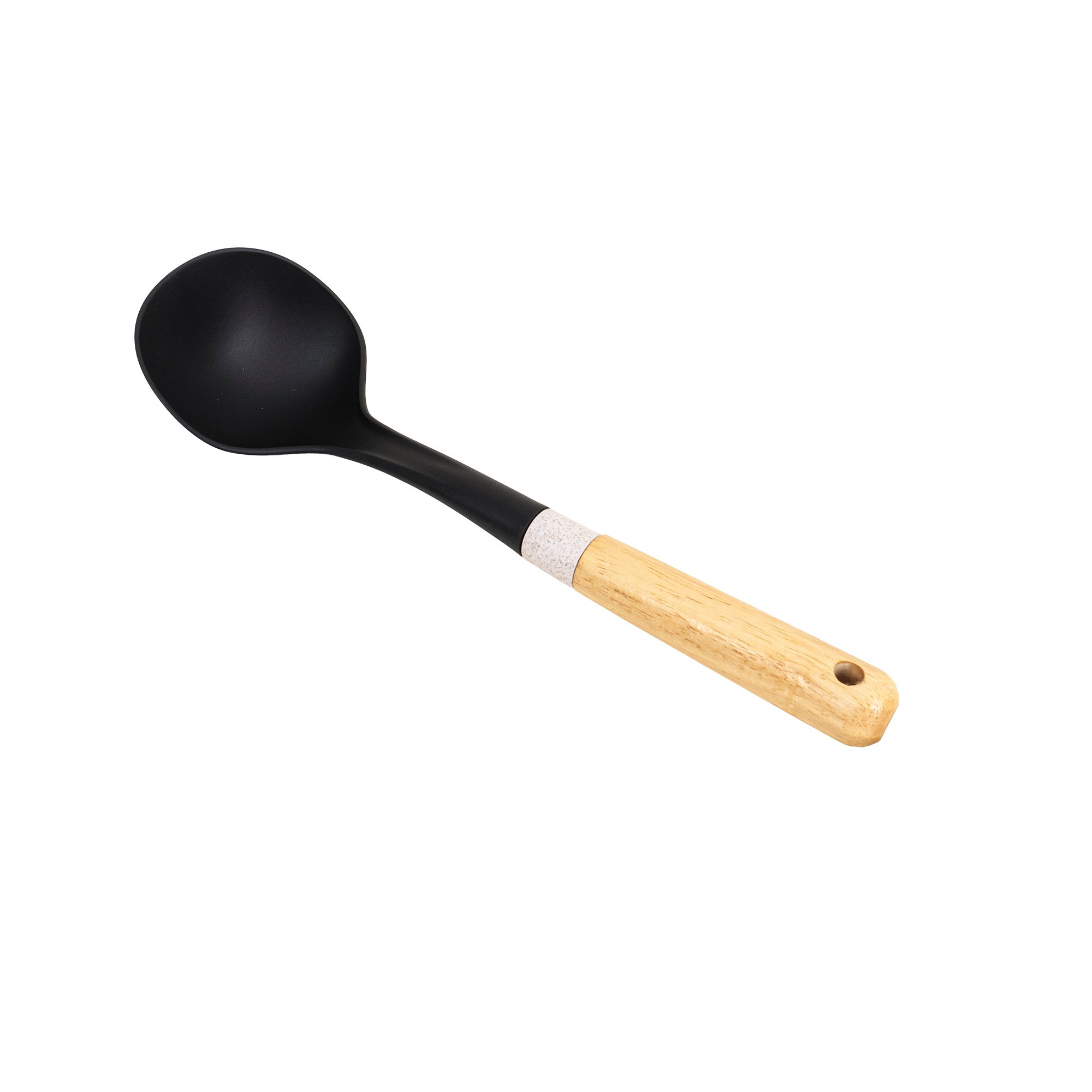 Polonic din plastic, cu maner maro, model CY-12-1, lungime 33cm Z-TOOLS / ZTS9246