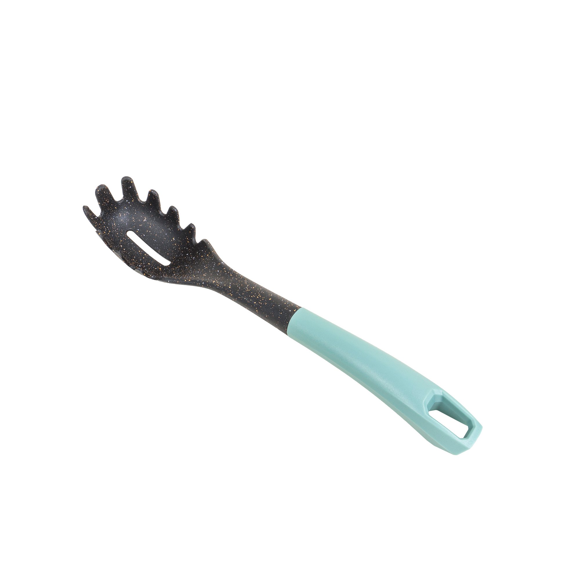 Lingura de salata din plastic, cu maner verde, model FI-06-B, lungime 32cm Z-TOOLS / ZTS9244