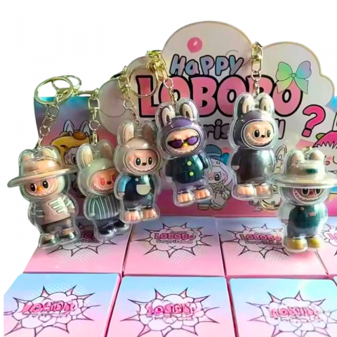 Labubu breloc Blind Box Toys 7cm – surpriza adorabila care iti personalizeaza cheile si ghiozdanul, En-gros