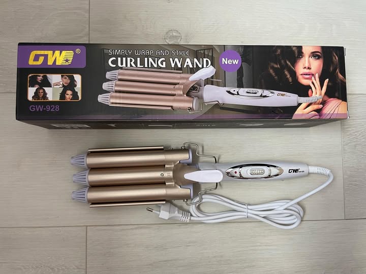 Triple Hair Waver Ondulator Baghetă Ondulator Mașină Păr Lung Styler