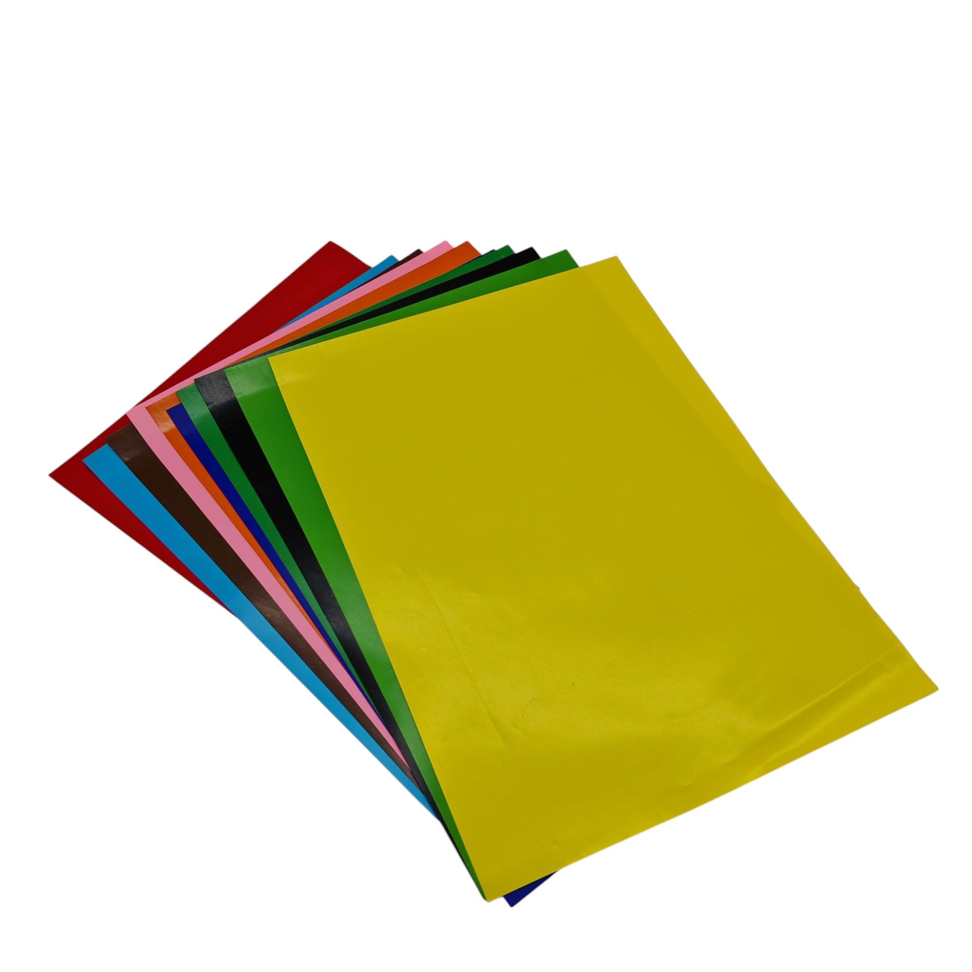 Hartie Glasata .Set 10 Coli Colorate din Hârtie Lucioasă – Dimensiune A4 – Culori Asortate – Vânzare Engros