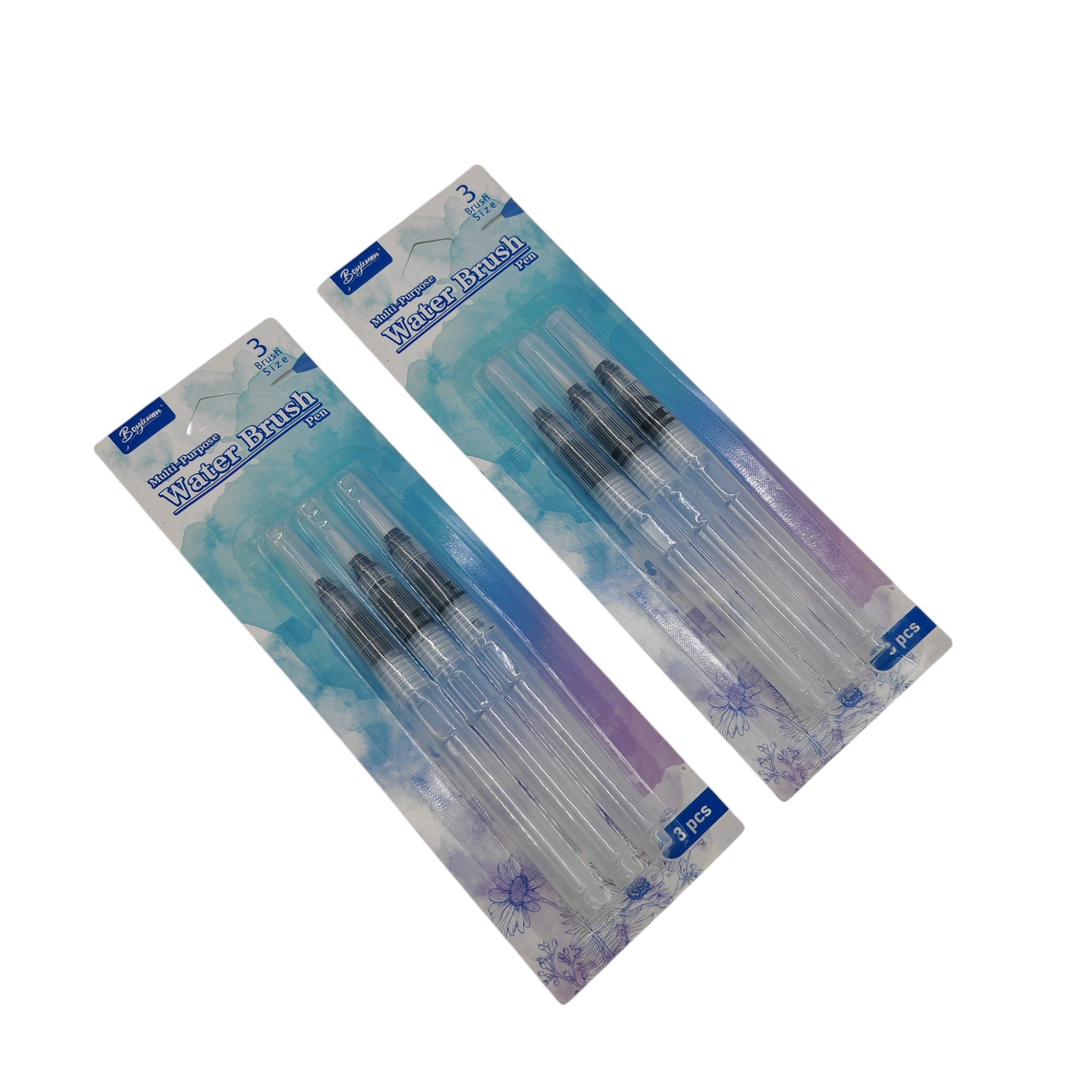 Set 3 Pensule cu Rezervor de Apă – Ideal pentru Acuarelă și Activități DIY – Vânzare Engros