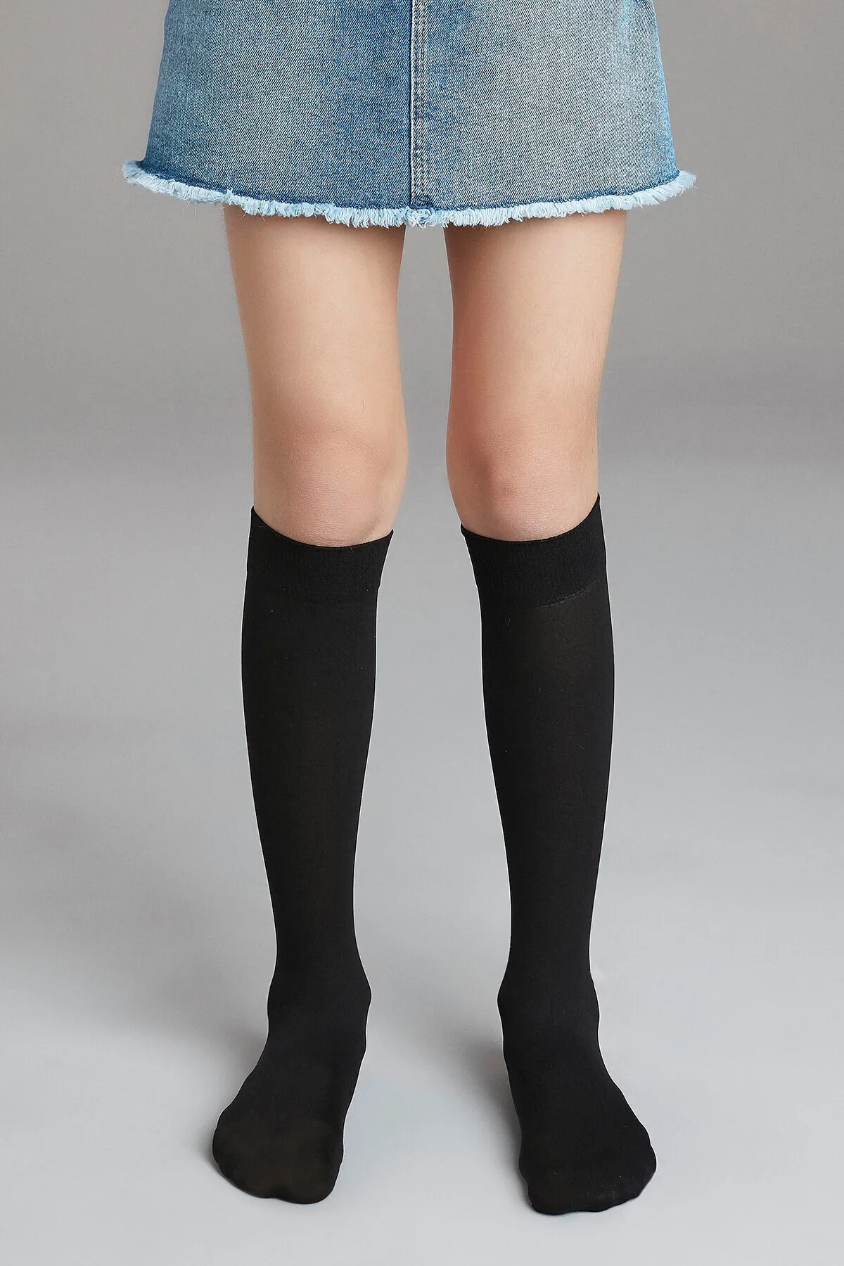 Sosete penti Fete Micro 40 Den, Mat, Negru