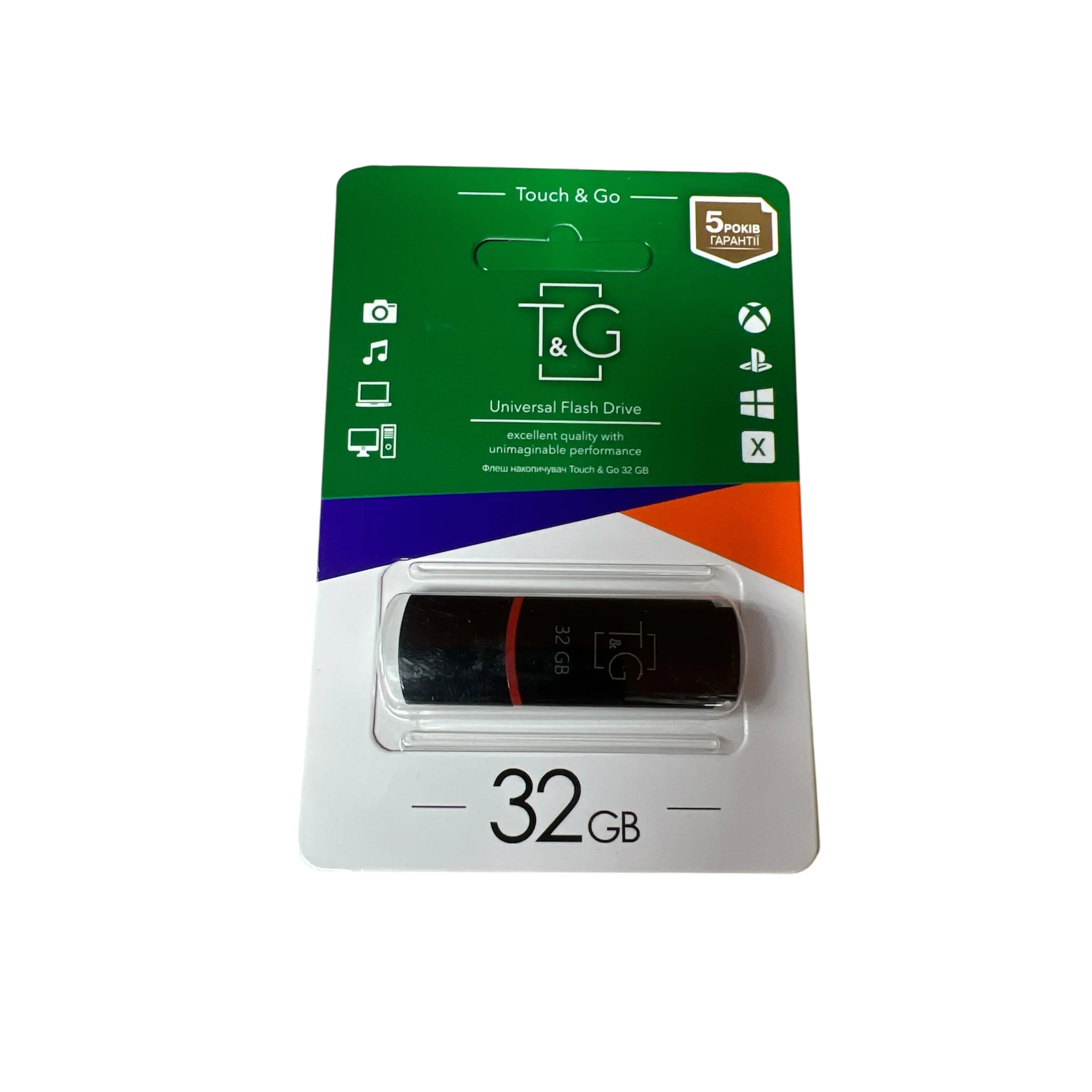 Memorie USB Flash 32GB Touch & Go, Negru, Plastic, Transfer Rapid până la 5 Gbit/s, Compactă și Rezistentă Engross