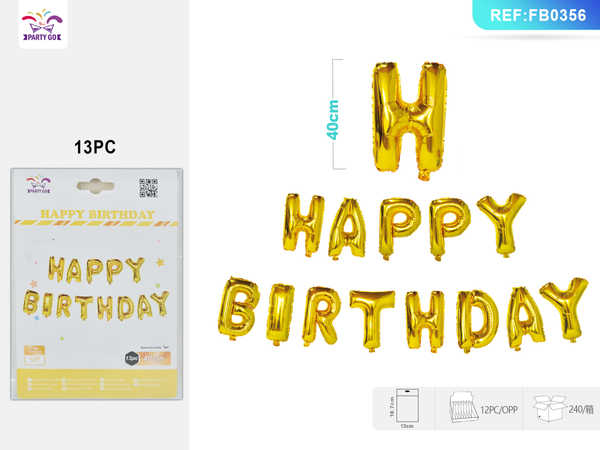 Baloane Engros din folie, Happy Birthday
