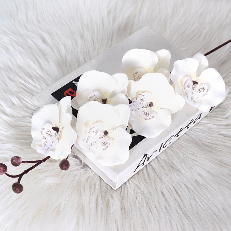 Flori Artificiale Engros, Orhidee 6 capete  ,65cm